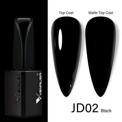 Venalisa15ML Silky Matte TPO FREE Topcoat No Cleaning Nail Lacquer Full Coverage Long Lasting Gorgeous Color Nail Varnish