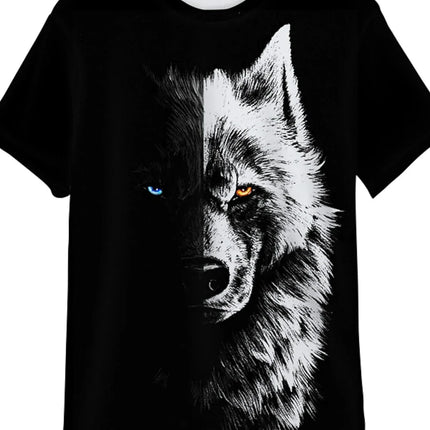Animal Pattern Men's T-Shirt 3D Barbarian Bear Short Sleeve Fashion Personalized T-Shirt Loose Oversized T-Shirt Men's Clothing