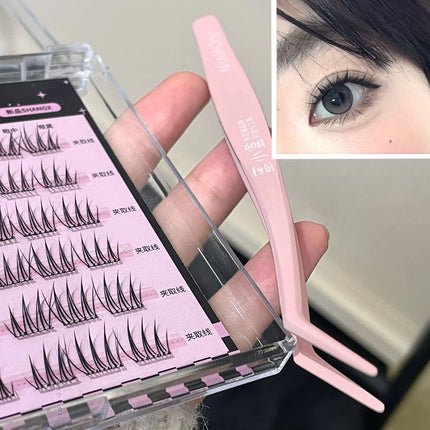 Stainless Steel Eyelash Tweezers False Eyelashes Applicator lash extenstions Removal Tweezer fake Lashes Extension makeup tools