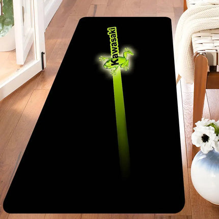 K-Kawasaki Hallway Carpet Non-Slip Laundry Room Mat Laundry Decor Balcony Child Living Room Bedside Area Rugs