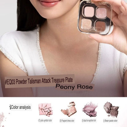 Eunarz's New Four-color Eyeshadow Palette, A Daily Matte, Light Makeup, Pearlescent, And Affordable Beginner's Comprehensive Set