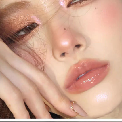 6 Colors Glitter Liquid Eyeshadow Waterproof Pearlescent Shiny Eye Shadow Highlighter Sequins Lying Silkworm Makeup Beauty Tool