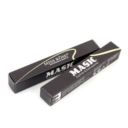 Miss Rose Brand Makeup Liquid Eyeliner Pencil Quick Dry Waterproof Black Eye Liner With Seal Stamp Beauty Eye Pencil #250047
