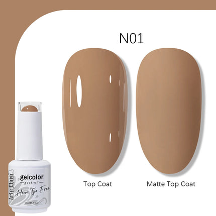 Arte Clavo TPO FREE HEMA FREE Gel Nail Polish UV Multi Use Semi Permanent Soak Off Autumn Winter Nail Art Hybrid Varnish 15ml