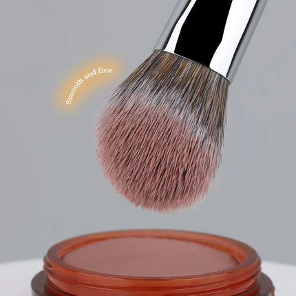 Peach Heart Blusher Brush Powder Blush Cream Liquid Blush Makeup Brushes Flat Small Precise Blush Brush Makeup Tools