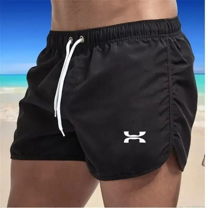 2026 new men's beach shorts, quick drying swim trunks, breathable design, with drawstring and pockets, suitable for beach surfin