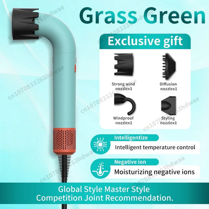 200 Million Anion Blow Dryer Professinal Leafless Hair Dryer Negative Lon Hair Care Quick Home Powerful Hairdryer Constant HD18