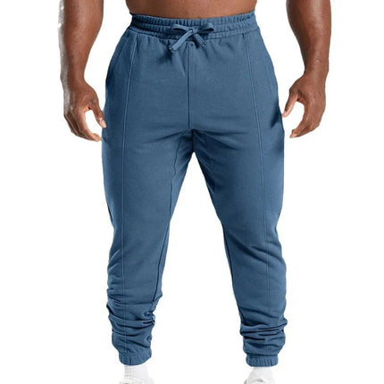 Men Sweatpants Olive Green Joggers Drawstring Waist Knit Pants Navy Blue Casual Pants Charcoal Black Slim Fit Lightweight