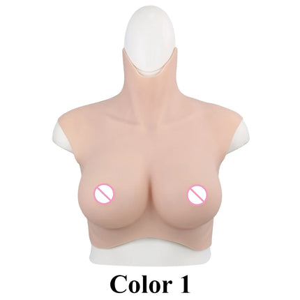 EYUNG 7/9th Boobs Plus Size Breast Cosplay Fake breasts K Cup Crossdressing Silicone Breastplate Fake Meme Crossdresser 50-110kg