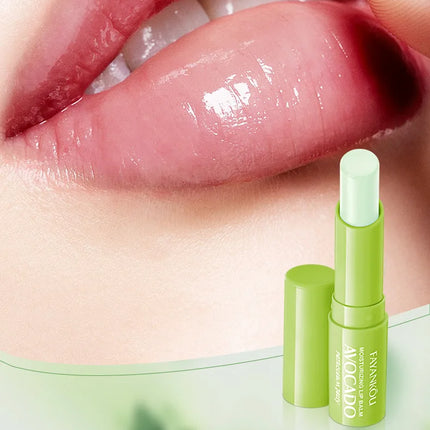 1/2/3pcs Avocado Moisturizing Lipstick Lip Balm Nourishing Repairing Hydrating Beauty Lips Plumper Skin Care Products