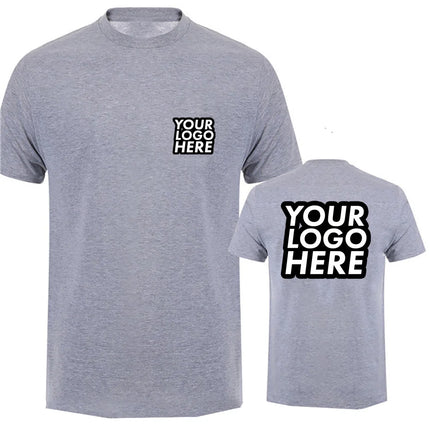 Unisex Custom Design LOGO Printing Personalized Tshirt Men's Harajuku Text Photos Clothing Cotton T-shirt Customized Tees Tops