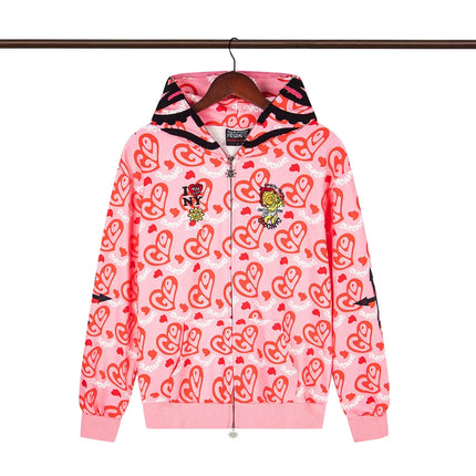 Glo Gang The Glory Full Zip Hoodie Camouflage Cardigan Men Women 1:1 Best Quality Oversize Hooded