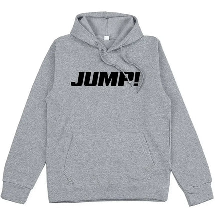 Black and Pink Jump Single Hoodies Korean Girls Band Fashion Sweatshirts Long Sleeve Loose Pocket Pullovers Unisex Streetwear