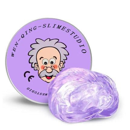 1Pack Clear Glass Lab Putty Crazy Stress Relief Putty with Tin Sensory Bouncing Toy Smart Thinking Toy Kids Holiday Gifts