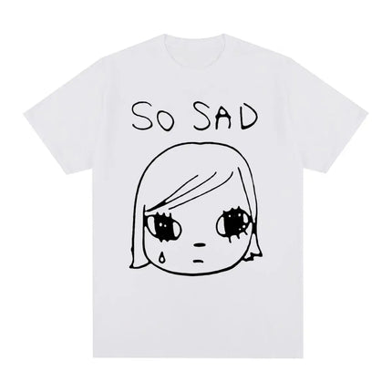 Yoshitomo Nara Sad Vintage T-shirt Japan Party Cotton Men T shirt New Tee Tshirt Womens Tops