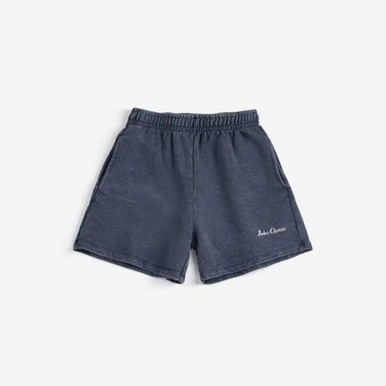 2026BC Short-sleeved Set Boys' Printed Shirt Shorts Polo Shirt Casual Pants Girls' Wide-Leg Pants Short Skirt