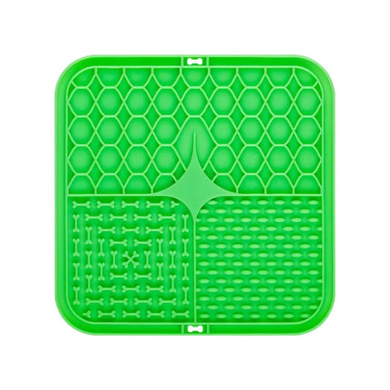 Pet Lick Silicone Mat Slow Feeder Dog Food Plate Bathing Distraction Sucker Training Feeder for Dogs Kitchen Supplies