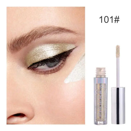 PHOERA Metallic Eye Shadow Diamond Shiny Eye Liner Pen Eyeshadow Long Lasting Shimmer Pigmented Eye Shadow Maquillaje