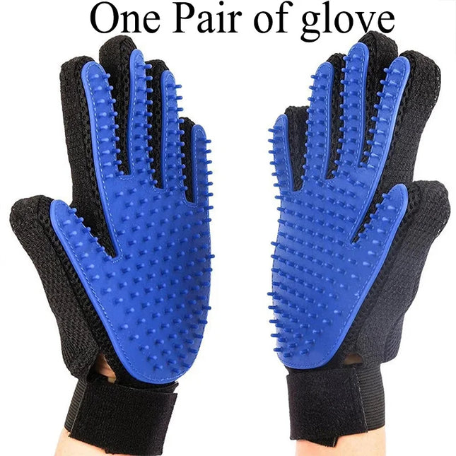 Upgrade Efficient Pet Hair Remover Gloves, Gentle Shedding Brushes for Dogs Cats, Pet Grooming Glove Brush, Deshedding  Glove