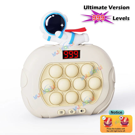 999 Level Electronic Pop Push Quick Push Game Console with LED Display Screen Suitable for Adult and Child Fidget Toy Christmas