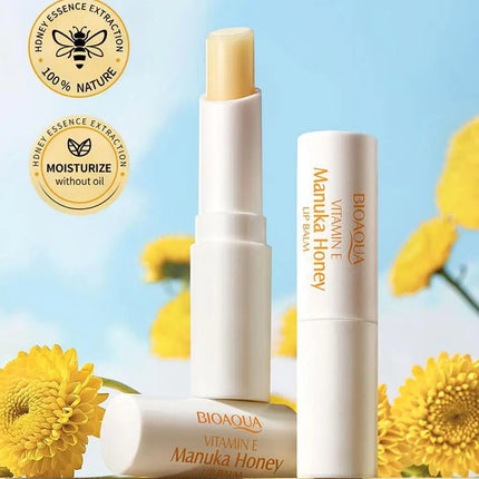 2pcs Vitamin E Honey Lip Balm Long-lasting Moisturizing Anti Cracking Nourishing Essence Stick winter Lips Skin Care