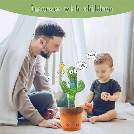 New Dancing Talking Cactus Toys For Baby Boys And Girls, Singing Mimicking Recording Repeating What You Say Sunny Cactus Up Plus