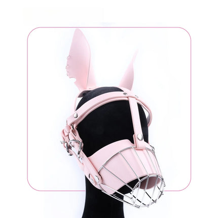 Sexy Leather Puppy Girl Lingerie Dog BDSM Human Muzzle Sex Toy Slave Cosplay Mask Roleplay Erotic Halloween Christmas for Unisex