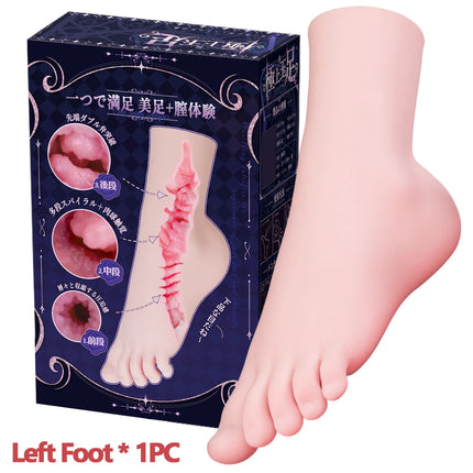 YUU Anime Foot Artificial Vagin Masturbator for Male Masturbation Pocket Pussy Soft Sex Toys for Men Footjob Lifelike Foot Desig