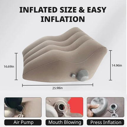 Multi Functional Inflatable Sex Pillow for Couples Supports Deeper Positions Adult Position Aid Sexual Tools for Men Women