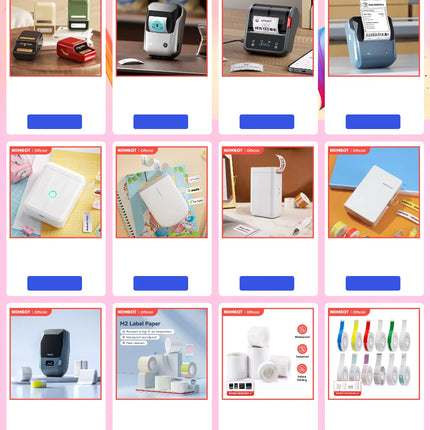 NiiMbot B21 B21 PRO Bluetooth Adhesive Label Printers Mini Thermal Printer Wireless Barcode Label Maker for Office Clothing