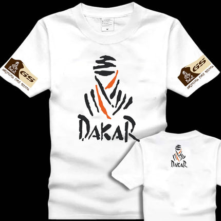 Off-road E-family Cotton Motorcycle T-shirt BMW Printing Short-sleeved Locomotive Racing Car Mercedes-Benz Audi Men's Clothing