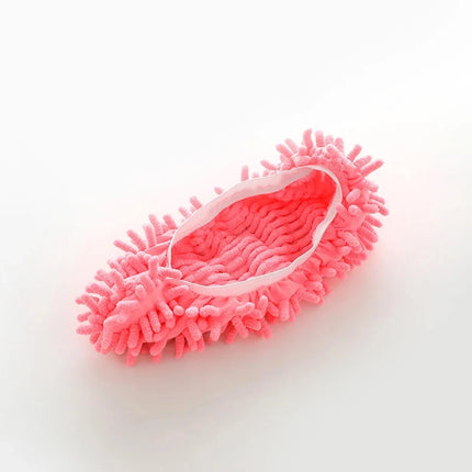 2pcs Dust Cleaner Grazing Slippers House Bathroom Floor Cleaning Mop Slipper Lazy Shoes Cover Chenille Duster Cloth