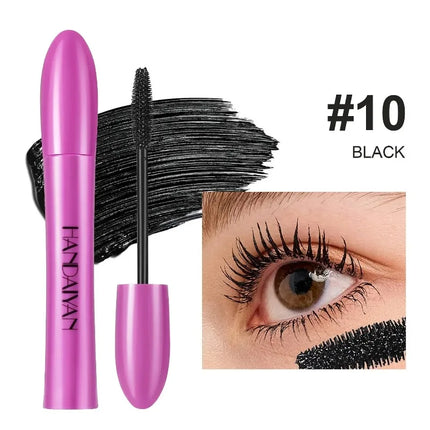 Colorful Silk Mascara Waterproof Lasting Mascara Yellow Black Cream Thickening Lengthening Curling Smudge-Proof Makeup Cosmetic