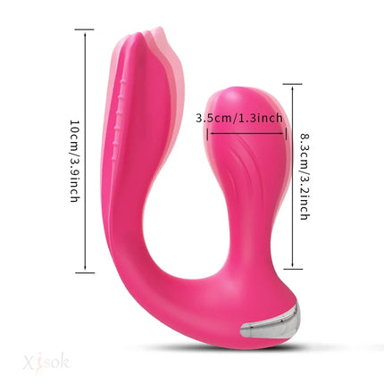 2 in 1 Sex Toys Anal Plug Penetration Vagina Vibrator Masturbation Tools for Couple Anal Masturbator Butt Plug Vibrating 18