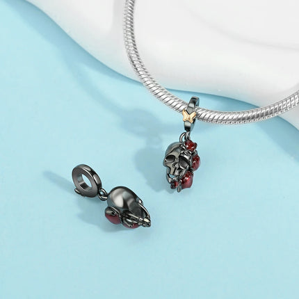 Hot Sale 925 Sterling Silver Cute Panda Beads & Penguin Dangle Charm Fit Snake Bracelet Boutique Necklace Black Pendant Gift