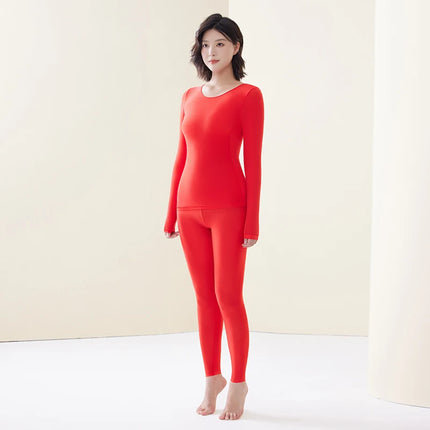 1 Set Sexy Women's Thermal Underwear Winter Clothes Seamless Thick Warm Lingerie Women Thermal Clothing Set Woman 2 Pieces