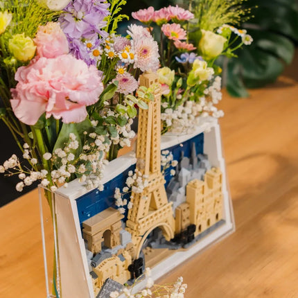 2026 New Souvenir Paris City of Love Home Decoration Set Building Blocks Puzzle Model Puzzle Birthday Gift Toy