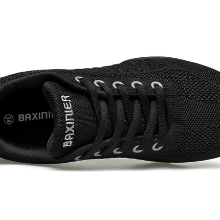 BAXINIER Girls Black Cheer Shoes Trainers Breathable Kids Training Dance Shoes Lightweight Youth Cheer Competition Sneakers
