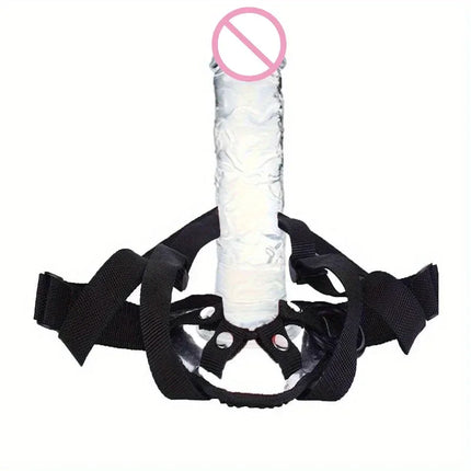 Wearable Strap-on Penis for Women, Black Dildo Pants, Lesbian G-Spot Stimulator, Adult Standard Size Women Strap Sex Toys for Women