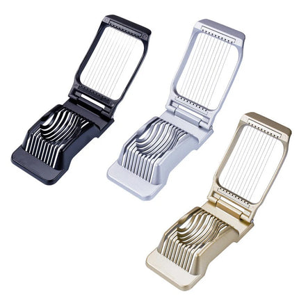 Aluminum Alloy Cut Hard Eggs Egg Slicer Heavy Duty Metal Boiled Eggs Cutter Manual Cutting Ham Fruit Kitchen Gadgets