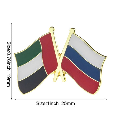 Russia Flag Laple Pin Badge Brooch
