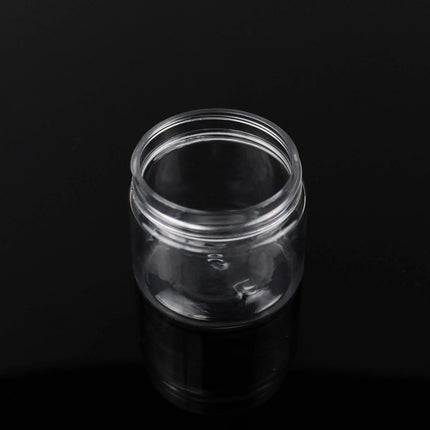 50pcs/pack 50ml Plastic Cosmetics Jar Makeup Box with Black Cap Travel Face Cream Bottle Container Refillable Empty Makeup Jar