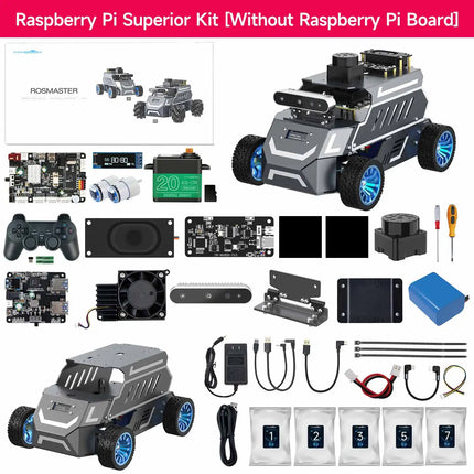 Yahboom ROSMASTER A1 AI Large Model ROS2 Robot Smart Car Kit Ackerman Structure Support RVIZ Simulation SLAM Mapping Navigation