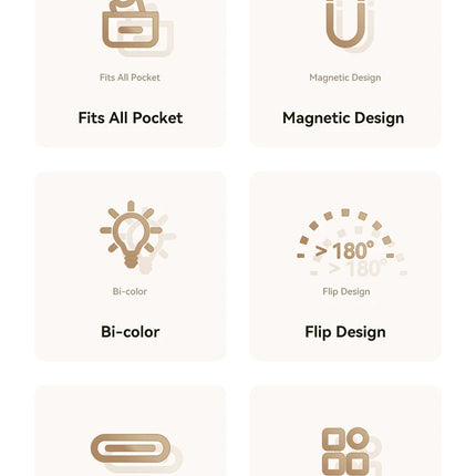 Ulanzi LM19 Mobile Phone Selfie Light Bi-color Pocket LED Magnetic Mini Ring Lamp Photography For iPhone 16 15 Apple 14 13 Pro