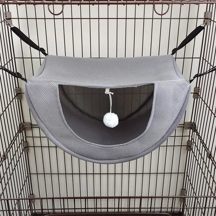 Cat Hammock Pet Cage Hanging Bed Breathable Mesh Cozy Kitten Hamster Sleeping House For Small Animal Guinea Pig Machine Washable
