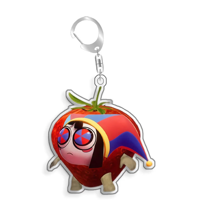 For The Amazing Digital Circus Jax Pomni Ragatha Gangle Acrylic Selfmade Cute Cartoon Anime Keychain Pendant Toy Gifts 5cm