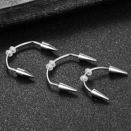 1PC Stainless Steel Piercing Dracula Nail Vampire Zombie Teeth Piercing Jewelry