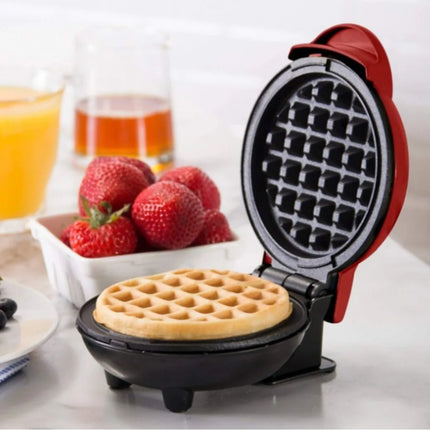 Mini Electric Waffle Maker Double-Sided Heating Household Sandwich Maker Breakfast Roaster Small Kitchen Dessert Cooking Machine