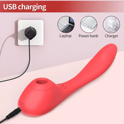 Clitoral Sucking Vibrators 2 IN 1 Adjustable G Spot Clit Clitoris Sucker For Women Dual Stimulation Sex Toys Goods for Adults 18