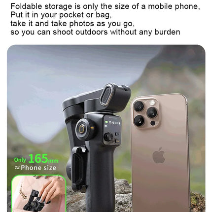 AOCHUAN 3-Axis Handheld Gimbal Phone Stabilizer with Extension Rod  8.0 Anti Shake Face Tracking for Phone Outdoor Shooting Vlog